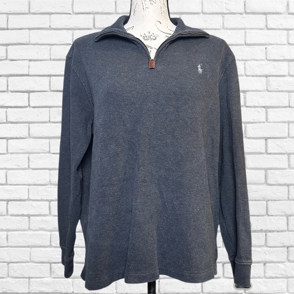 Ralph Lauren Men's Gray Zip Up Sweater - Picture 1 of 5